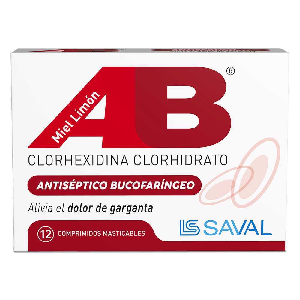 AB Miel Limón "Alivia el dolor de garganta" x 12 comprimidos Masticables Farmex-Fonasa-Persistente